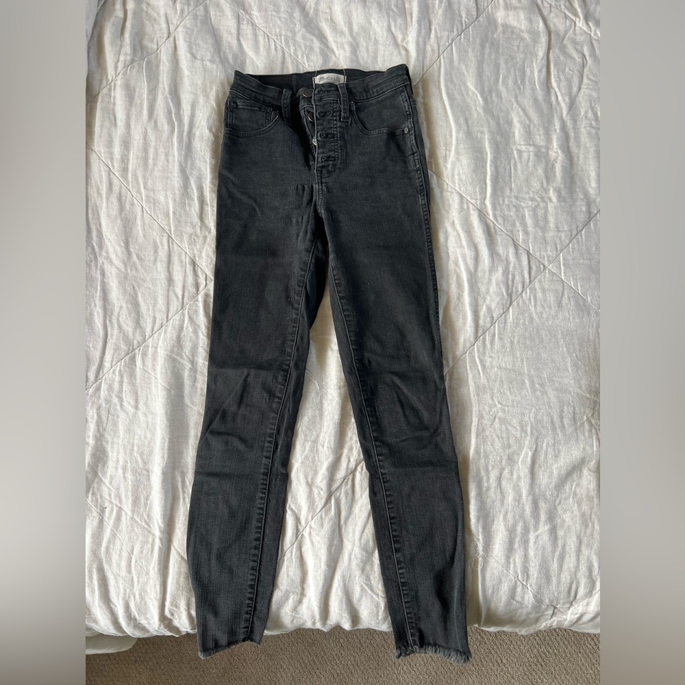 Madewell washed black denim